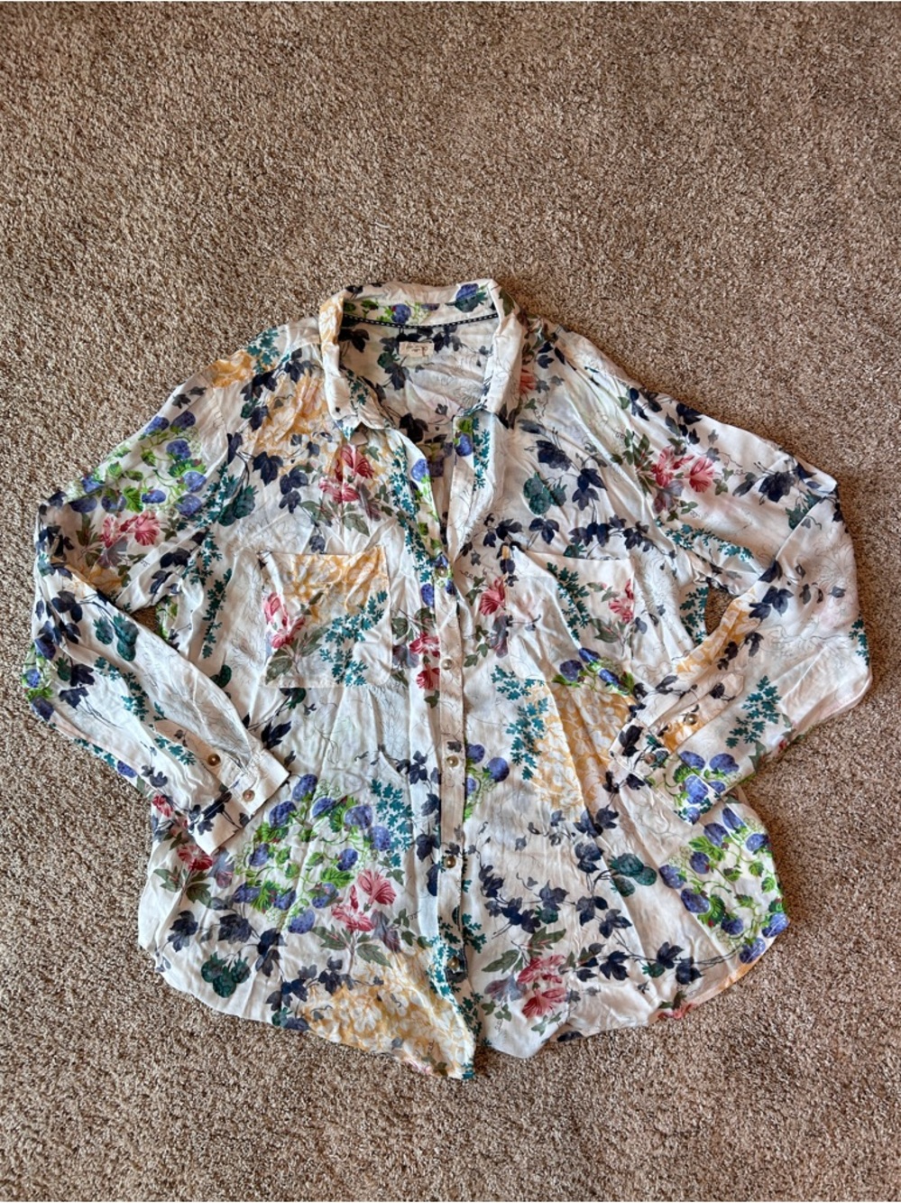 PILCRO The Romy Relaxed Buttondown Shirt